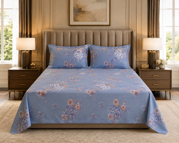 Gift Pack of King size Bed sheet with 2 Pillo