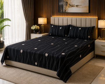 Gift Pack of King Size Bed Sheet With 2 Pillow
