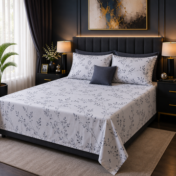 Gift Pack of King Size Bed Sheet With 2 Pillow