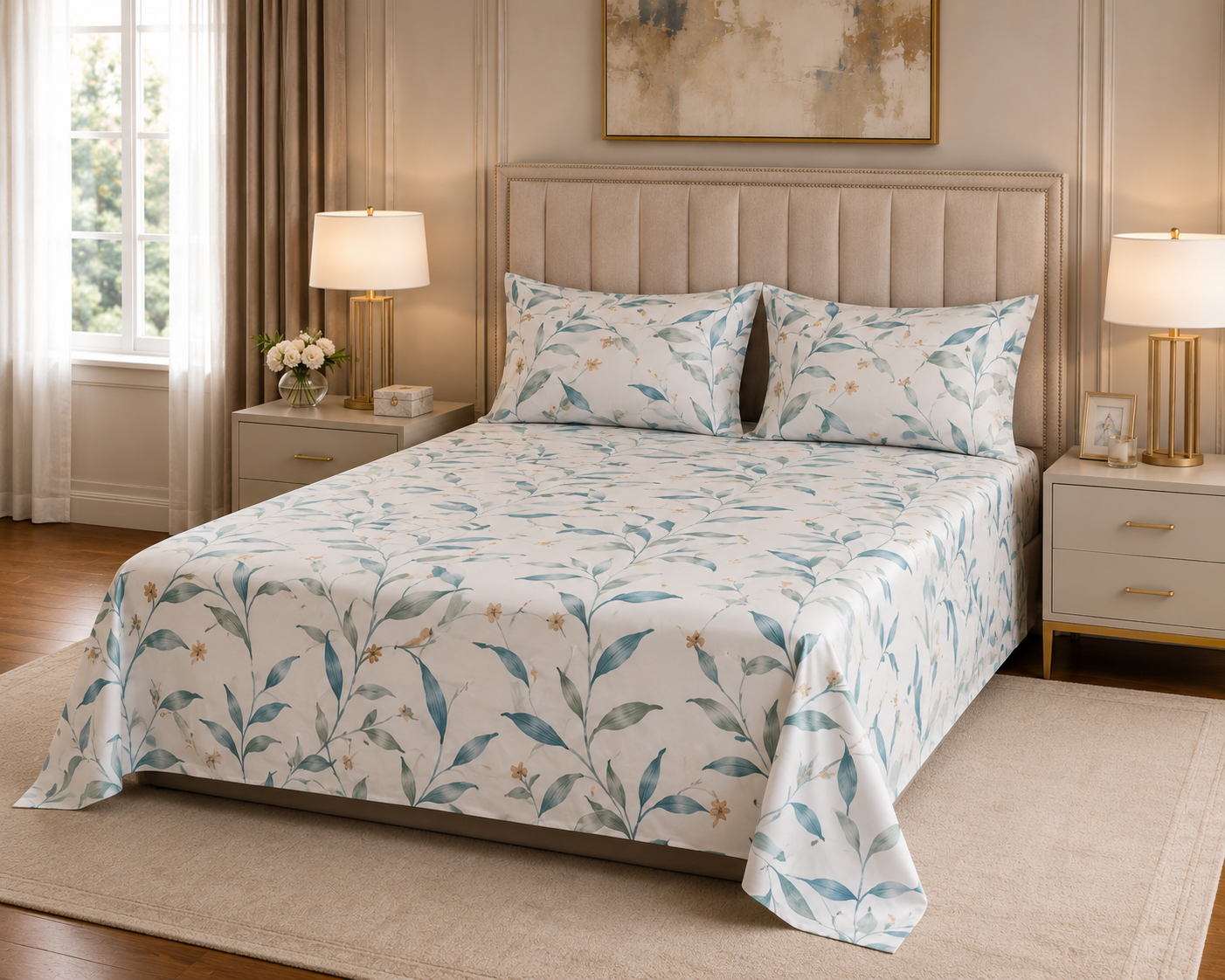 Gift Pack of King Size Bed Sheet With 2 Pillow