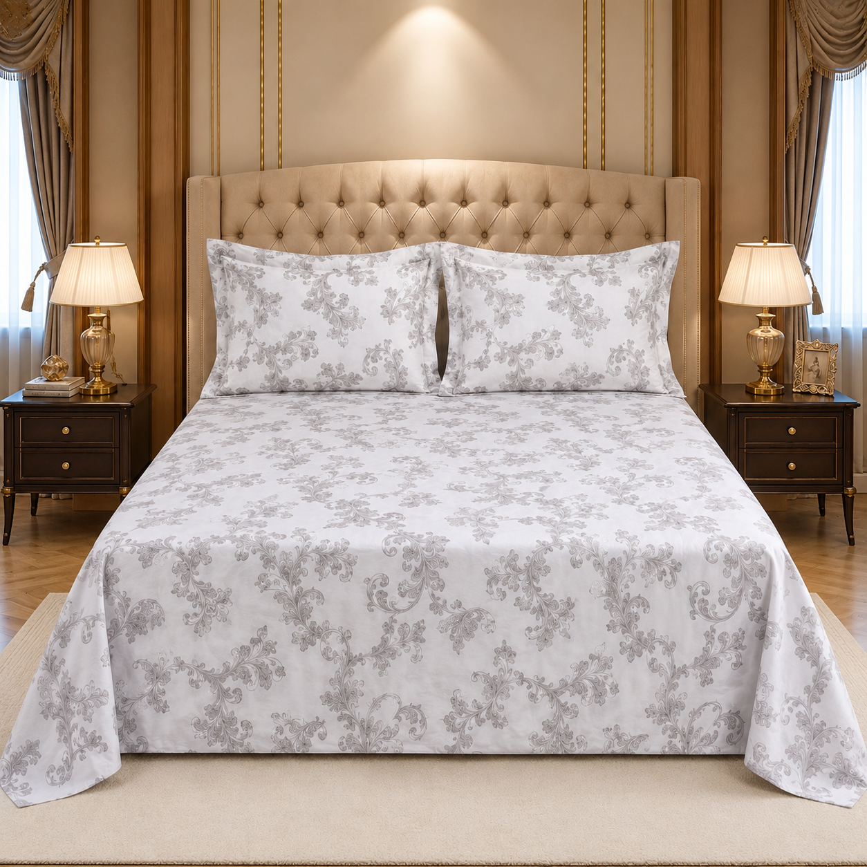 Gift Pack of King size Bed sheet with 2 Pillo