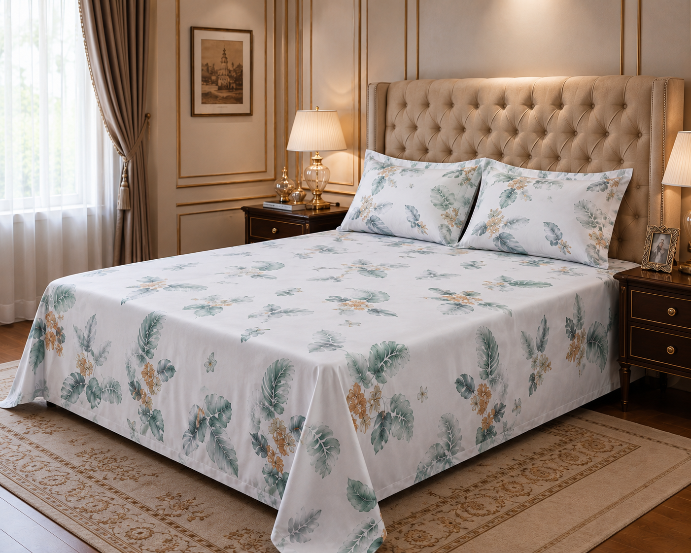 Gift Pack of King Size Bed Sheet With 2 Pillow
