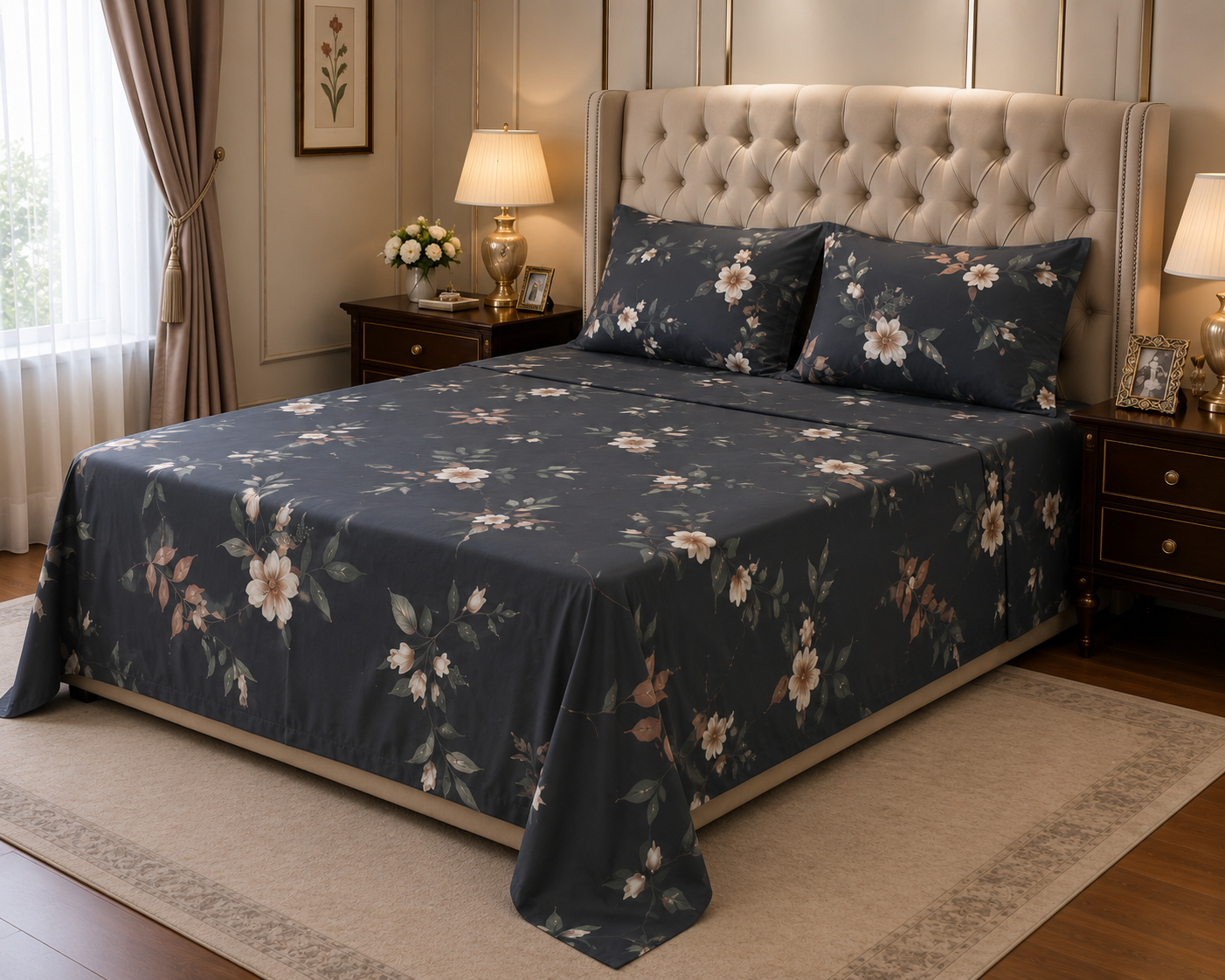 Gift Pack of King size Bed sheet with 2 Pillo